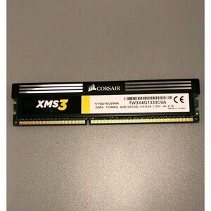 Corsair XMS 4GB DIMM 1333 MHz DDR3 Memory (TW3X4G1333C9A)